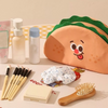 Adorable Cartoon Half Burger Makeup Pouch | Soft Storage Pouch