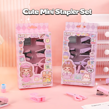 9-in-1 Cute Mini Portable Stapler & Tool Set