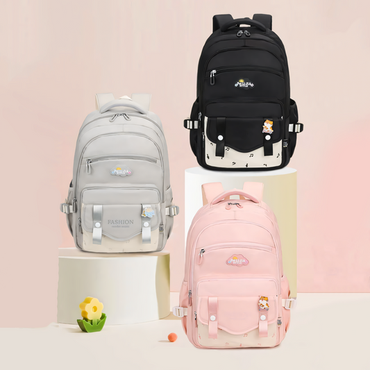 Multi-Pocket Children School Bag | Durable Student Bag for Middle School