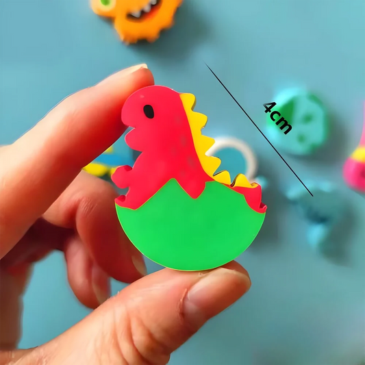 Colorful Dinosaur Erasers