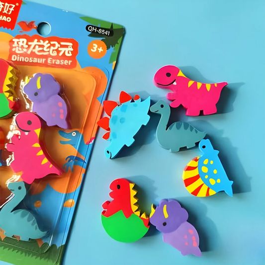 Colorful Dinosaur Erasers