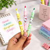Cute Cartoon Shake Highlighter with Toy Topper - Cute Stationery