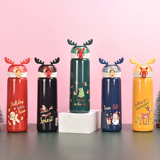 Christmas Edition Stainless Steel Vacuum Bottle (440ml)