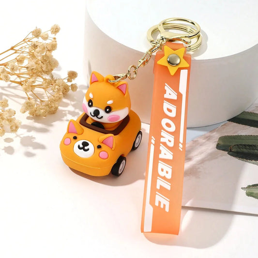 Cute DOGO Go Car Keychain