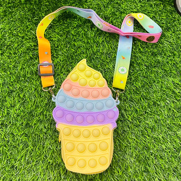 ICE Cream POP IT Sling Bag With Scrubber