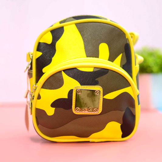 Mini Fashionable Army Print Sling Bag