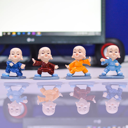 Cute Baby Buddha Kung Fu Figurines (Set of 4)