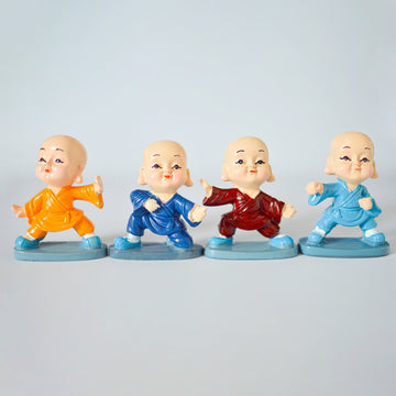 Cute Baby Buddha Kung Fu Figurines (Set of 4)