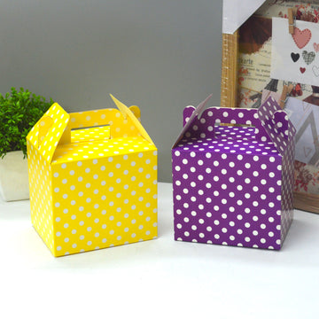 Polka dot Theme Happy Birthday Boxes Set of 10