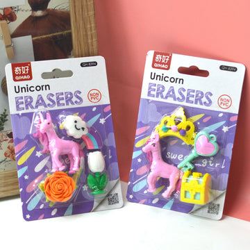 Premium Unicorn Eraser Set of 5