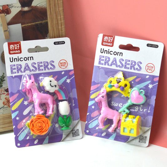 Unicorn Eraser Set of 5