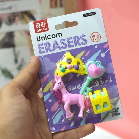 Premium Unicorn Eraser Set of 5