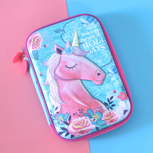 3D Embossed Magical Unicorn Organiser/Pouch