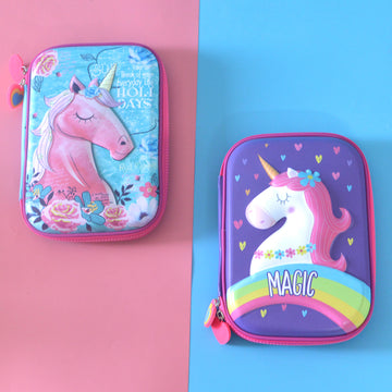 3D Embossed Magical Unicorn Organiser/Pouch