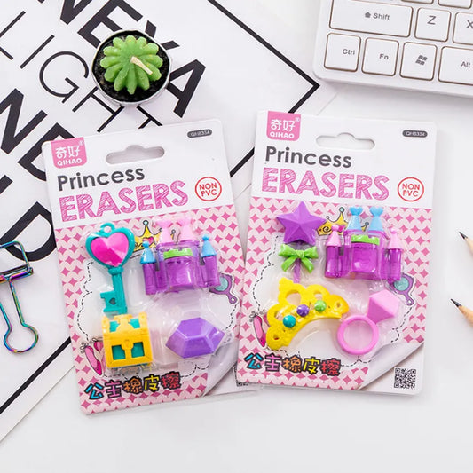 Premium Princess Eraser Set of 4