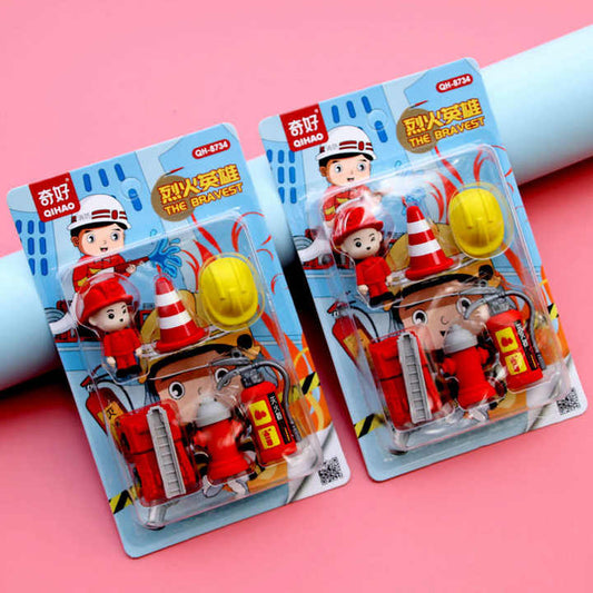 Fire Hero Eraser Set (Pack of 6 Erasers)