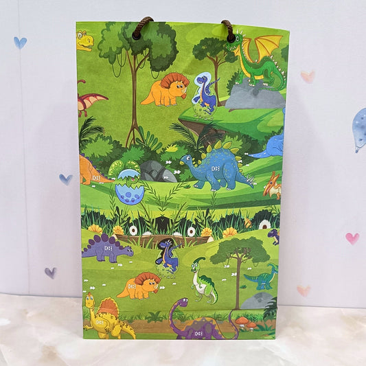 Dino Theme Theme Paper Bag