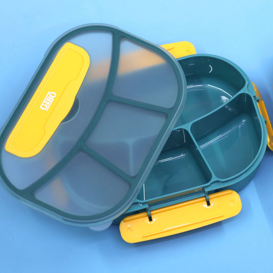 Premium Plastic 4 Compartment Lunch Box - 1800ML