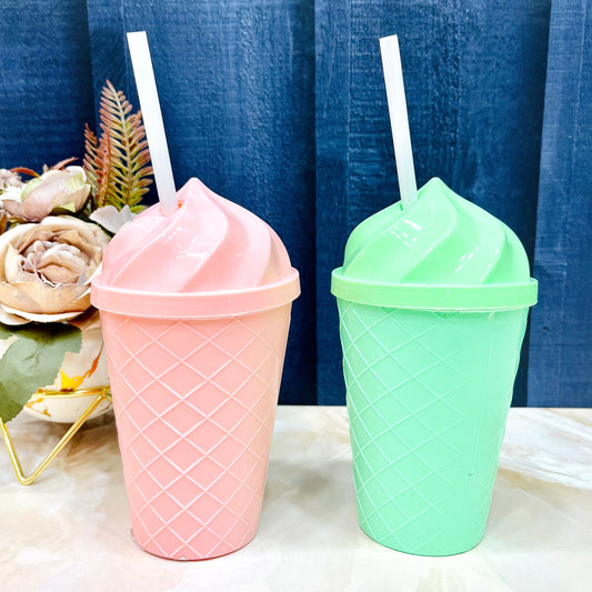 Ice-Cream Sippers with Straw
