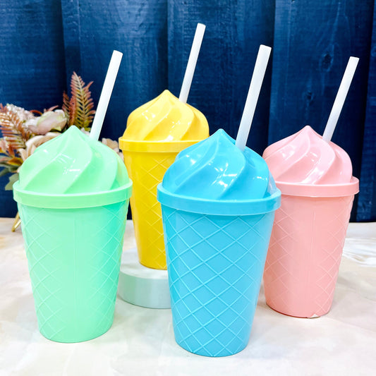 Ice-Cream Sippers with Straw