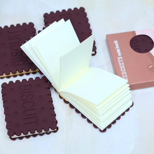 Biscuit Diary/Notepad with Rich Chocolate Fragrance