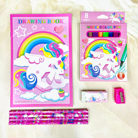 Unicorn Artistic stationery set