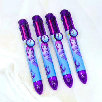 Mermaid Printed 8 in 1 Multicolor Pen