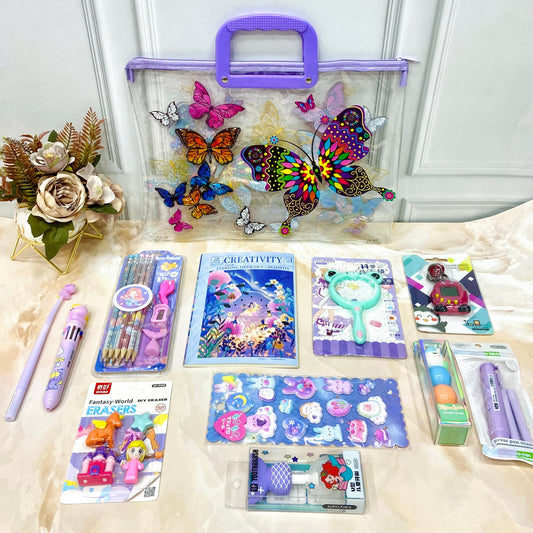 Kid's Dreamy Stationery Set (All Purple)
