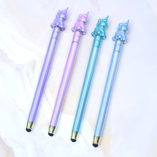 Unicorn Pastle Touchscreen Stylus and Writing Pen 2 in 1