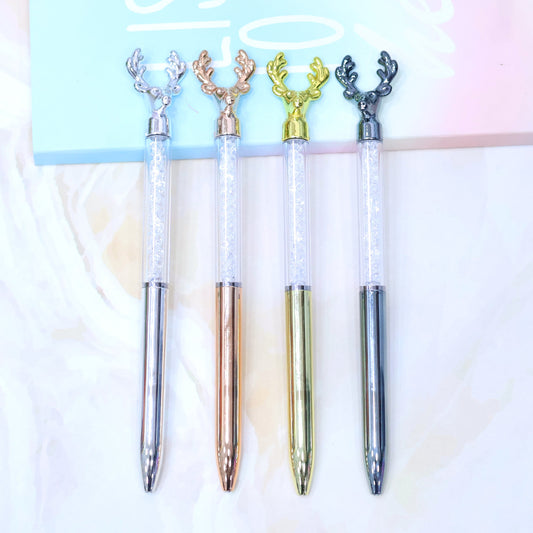 Reindeer Crystal Metallic Pen