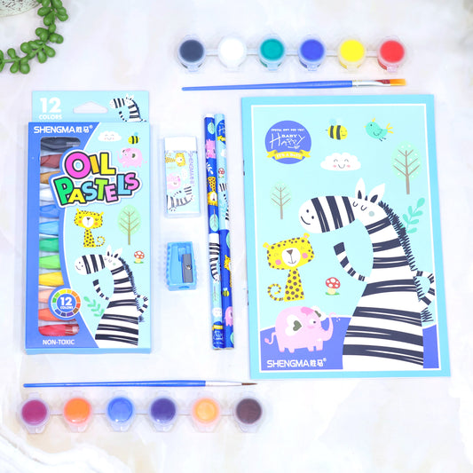 Zoo Theme Stationery Drawing Set ( Pack Of 7 )