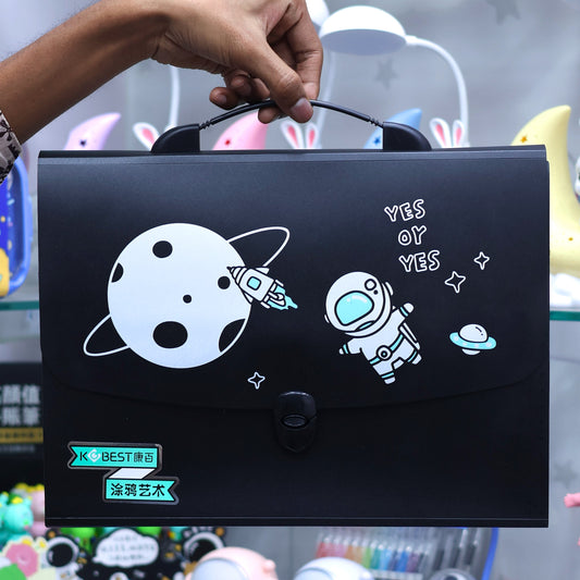 Space Theme Handbag Style File Folder