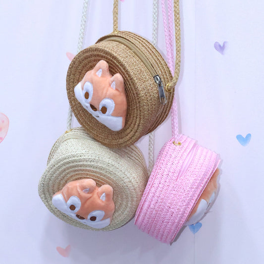 Cute Puppy Crochet Side Purse
