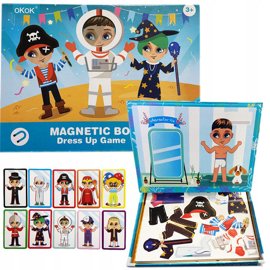 Magnetic Boy Dress Up Game In 10 Cards