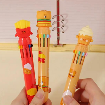 Fast Food 10in1 Multicoloured Pen