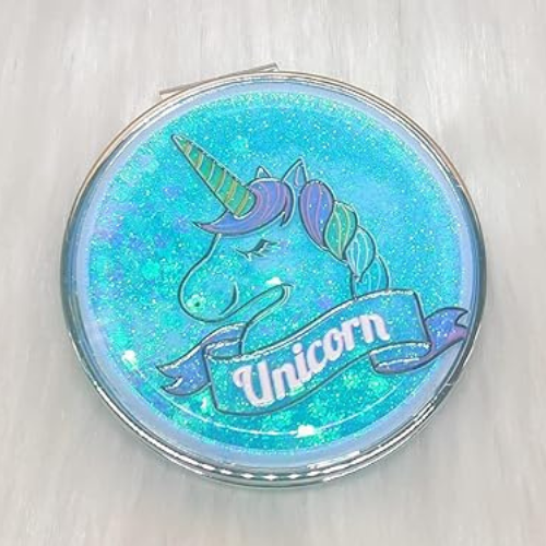 Unicorn Glitter Mirror/ Compact Purse Mirror