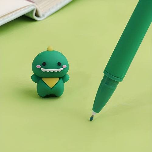 Baby dino silicone gel pen