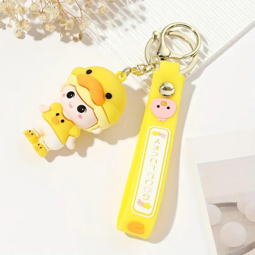 Cute Bear and Little Duck Keychains