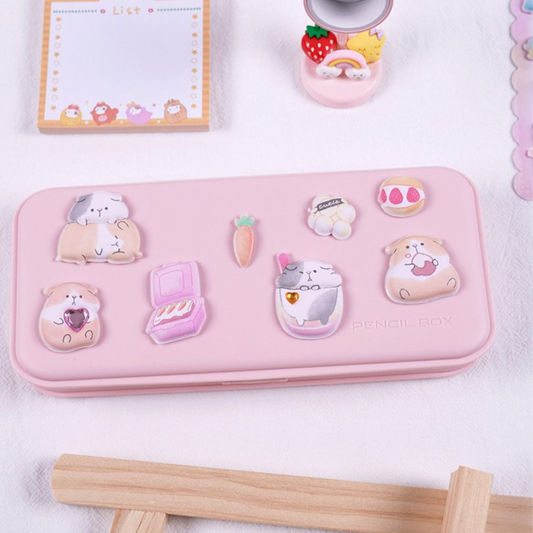 Kawaii 3D Animal Pastle Sticker Sheet