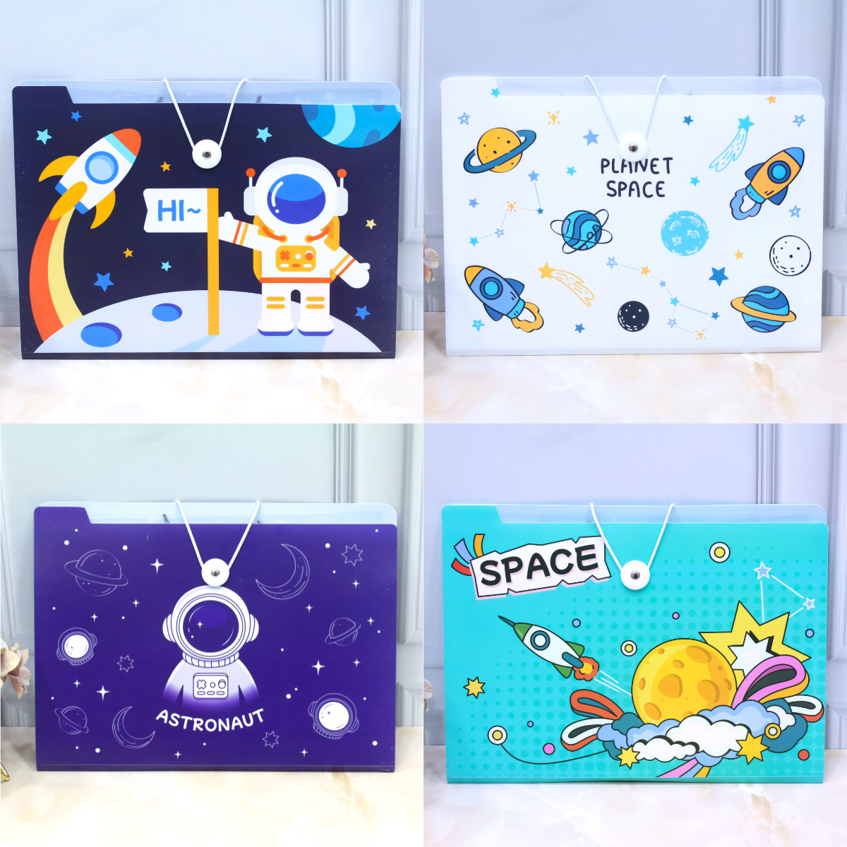 Space Theme File Folders - A4 – Giftoo