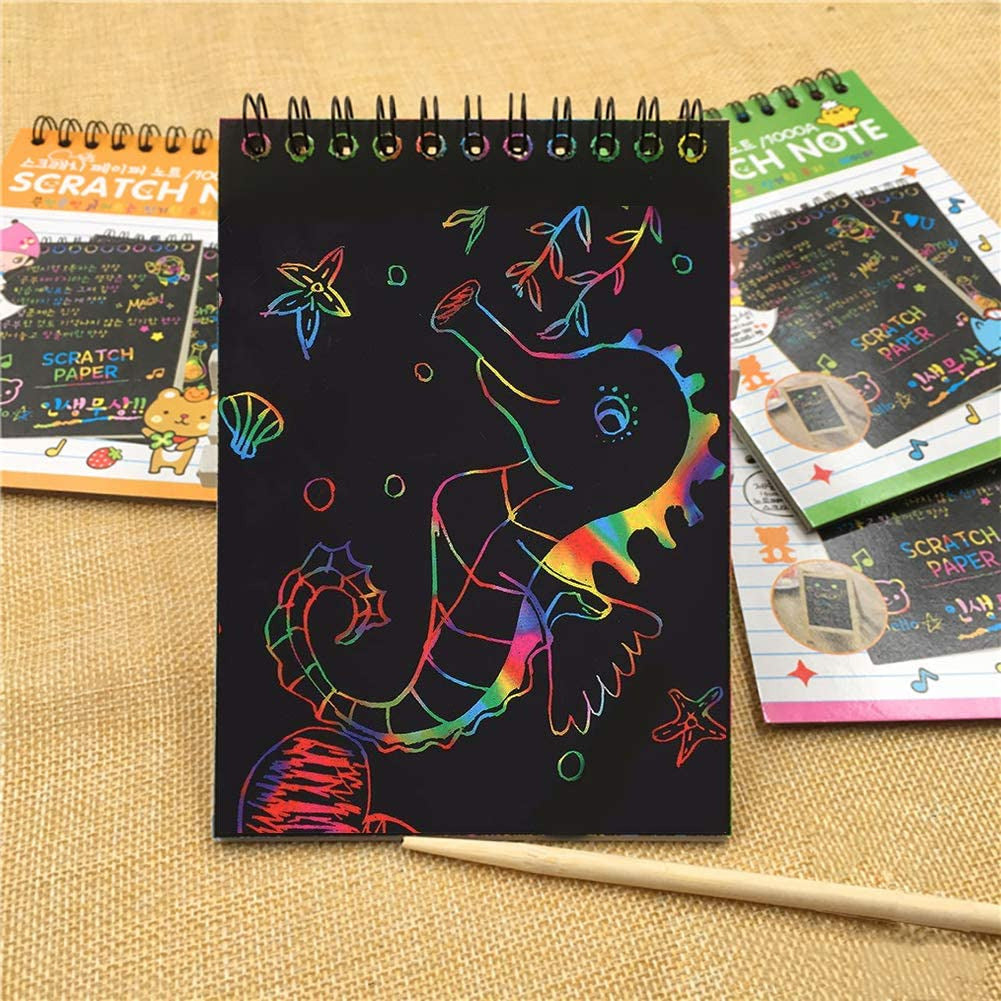 Magic Scratch Notebook/Diary - 10 Sheets – Giftoo.in