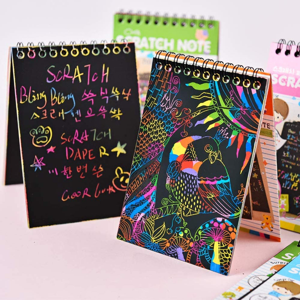 Magic Scratch Notebook/Diary 10 Sheets Giftoo.in
