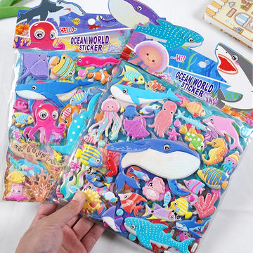 3D Educational Puffy Sticker  (Pack of 2 Sheets)