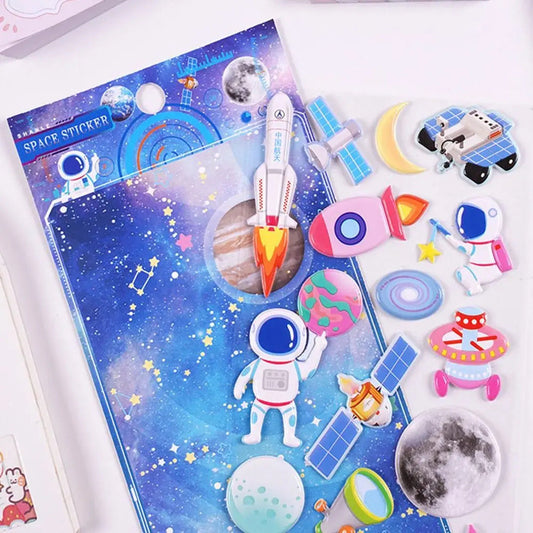 Space Fluffy Stickers