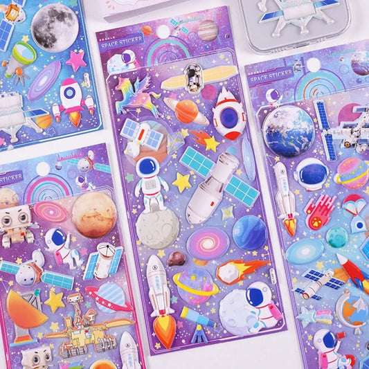 Space Fluffy Stickers