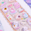 Kawaii 3D Animal Pestle Sticker Sheet