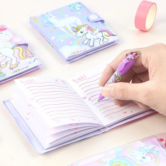 Sparkle Unicorn Mini Diary with Pen