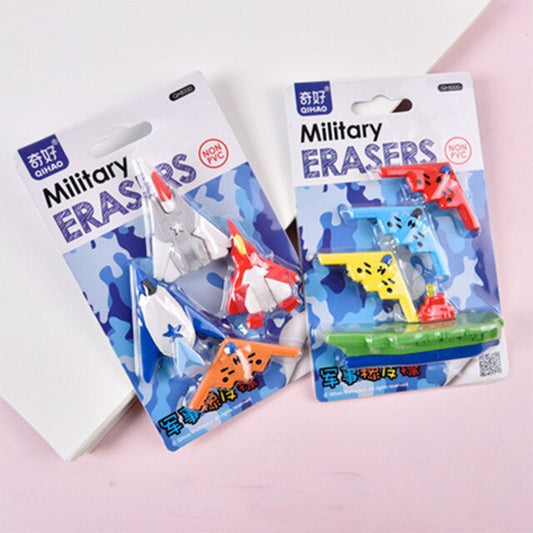 Military Eraser set of 4