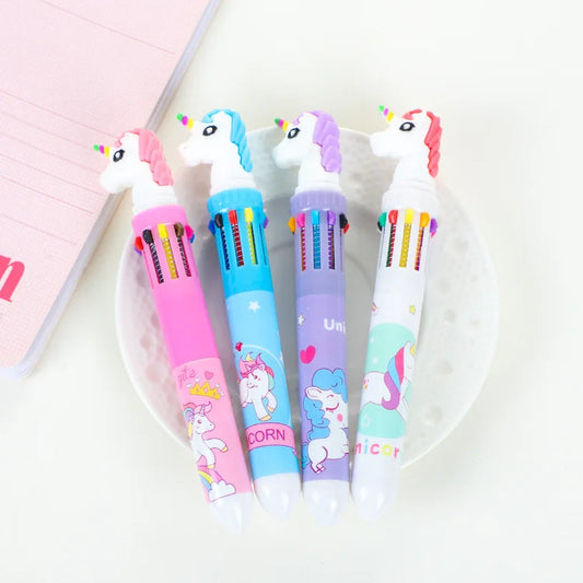 🦄 Unicorn Dreams Multicolor 10 in 1 Pen 🌈
